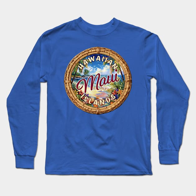 Maui, Hawaiian Islands Long Sleeve T-Shirt by jcombs